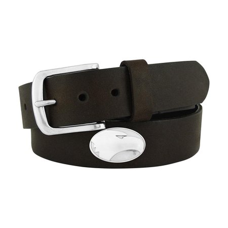 ZEPPELINPRODUCTS ZeppelinProducts GAS-BOLP-BRW-40 Georgia Southern Concho Brown Leather Belt; 40 Waist GAS-BOLP-BRW-40